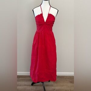 Red Halter Dress
